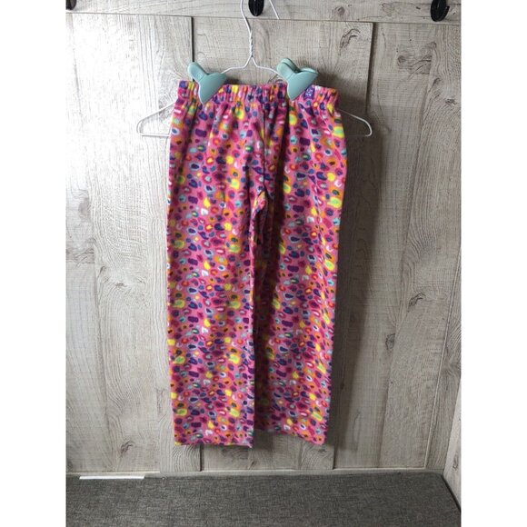 Girls LittleMissMatched Pink Cheetah Print Fuzzy Lounge Pants Size 6 Comfy Sleep - Picture 1 of 5